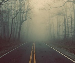 На дороге туман